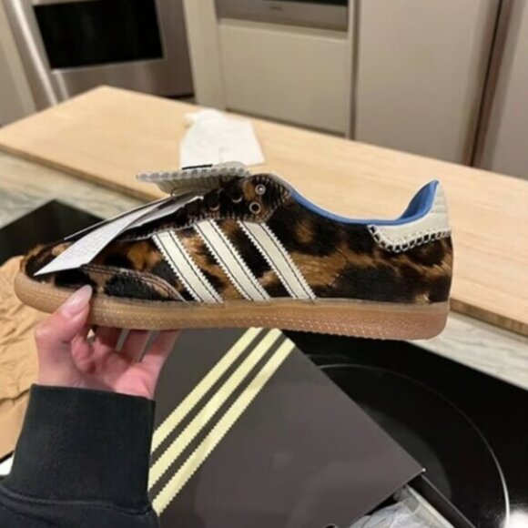 Adidas x Wales Bonner Samba Pony Leopard Print Women's - Picture 1 of 5